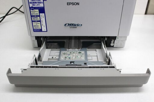 【ヤ取終了9/14】≪C242ジ-④≫通電OK EPSON/エプソン モノクロレーザープリンター LP-S300N 印刷枚数約20枚 