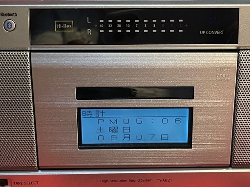 新品同様ラジカセ　東芝 AUREX TY-AK21