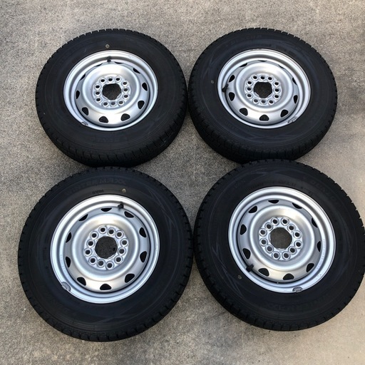 終了 22年式ウインターマックス　145r12 6PR バン軽トラ　冬タイヤセット　スタッドレスタイヤセット