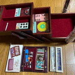 裁縫箱、高級ハサミなどの画像
