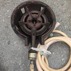 業務用　鋳物コンロ　ガスコンロ　型式・メーカー共に詳細不明　中古美品