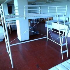 ニトリ セパタPW ロフトベッド ハイベッド ホワイト☆ 店頭お引き取り歓迎【自社配送は札幌市内限定】藻岩倉庫の画像