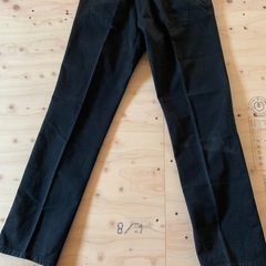 アニエスべー　メンズ　ストレートパンツ　size44 黒の画像