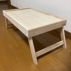 ★桐製 折り畳みテーブル「美品」の画像