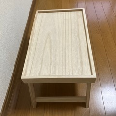 ★桐製 折り畳みテーブル「美品」の画像