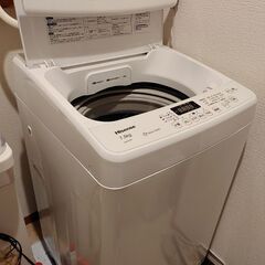最終値下げ!!【2021年製】美品! ハイセンス　7.5キロ　洗濯機