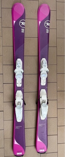 ロシニョール　ジュニアスキー板122cm＋可動式金具＋ストック