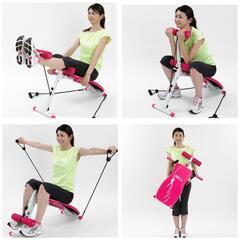 受け渡し決定【9月20日迄！処分します】筋トレ アルインコ(ALINCO) マルチコンパクトジム(ピンク) EXG042P

の画像