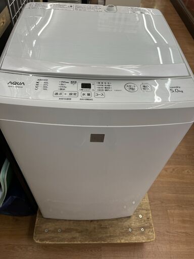 ☆ジモティー割引有☆　ｱｸｱ/洗濯機/AQW-GS5E6/5kg/2019