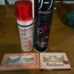 ケープとメイクキープスプレーの画像