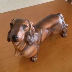 置物/陶器/犬の置物/ダックスフントの画像