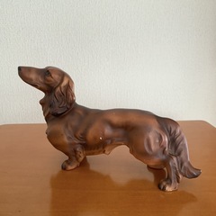 置物/陶器/犬の置物/ダックスフント