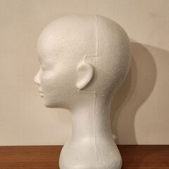 【あげます】ウイッグスタンド・ウイッグマネキン/発砲スチロール（難あり）の画像