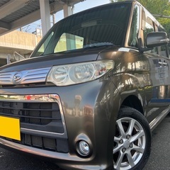 月々9千円〜分割可❗️車検2年付き！【名義変更代込み】広い車内！大人気‼️ダイハツ タントカスタム☆HDDナビ付き☆走行中DVD見れます♪ETC付き☆純正アルミ☆事故修復歴無し☆電動スライドドア☆ドライブレコーダー☆そのまま乗って帰れます！の画像