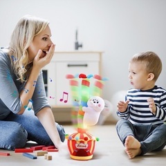 踊るぬいぐるみ ダンシングトーキング クライミングツリー 動物おもちゃ ぬいぐるみ 赤ちゃん 乳幼児 サイズ：約33×9.4cm 機能：ダンス、歌う、リピート録音、照明の画像