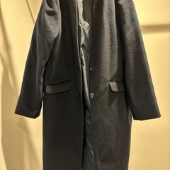 ネイビーロングコートL