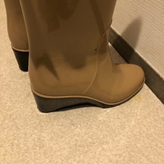 レディース　ロング　ブーツ　Sサイズ　レインブーツの画像