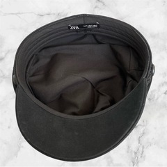 ZARA❤キャスケット　マリンキャップ　帽子　レディース　ウール混の画像