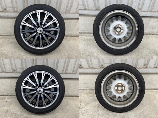 【最終値下げ】15インチ タイヤ&ホイールセット NBOX JF1 カスタム ターボ 純正　サマータイヤ 165/55R15 軽自動車