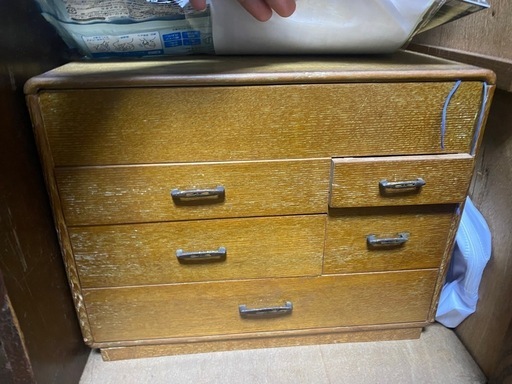 レトロ　古家具　古道具　小引き出し　ミニタンス　箪笥　ガラス棚　アンティーク　引出し