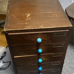 レトロ　古家具　古道具　小引き出し　ミニタンス　箪笥　ガラス棚　...