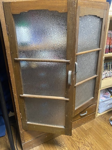 レトロ　古家具　古道具　小引き出し　ミニタンス　箪笥　ガラス棚　アンティーク　引出し
