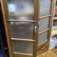 レトロ　古家具　古道具　小引き出し　ミニタンス　箪笥　ガラス棚　...