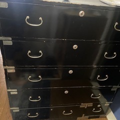 レトロ　古家具　古道具　小引き出し　ミニタンス　箪笥　ガラス棚　...