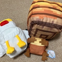 マイクラ　ニワトリ　カエル　蜂の巣　ぬいぐるみの画像