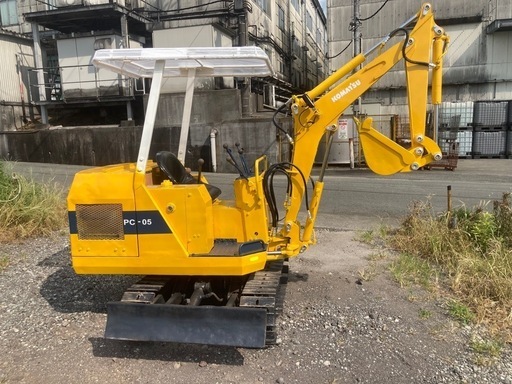 コマツ PC-05 ミニユンボ （ミニ油圧ショベル）鉄キャタ 静岡県 富士市発