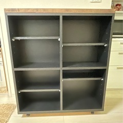 【良品】家具　カウンターテーブル　収納棚