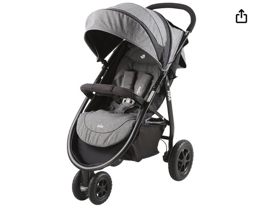 【美品⭐︎ベビーカー】Joie(ジョイー) 三輪ベビーカー ライトトラックス エア クロム 1か月~