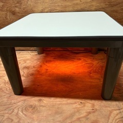 こたつ　白　グレー　こたつテーブルの画像