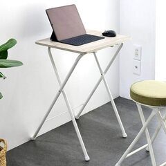 [山善]ミニ折りたたみサイドテーブル