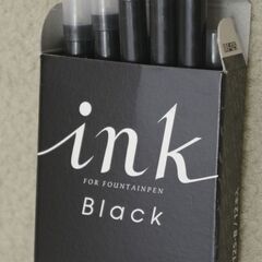 【無料】PILOT　万年筆のカートリッジインキ（黒）の画像