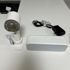 スピーカーと持ち運び扇風機セット