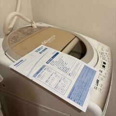 動作確認済　東芝　たて型洗濯乾燥機（9.0kg）　AW-9V2M(N)の画像