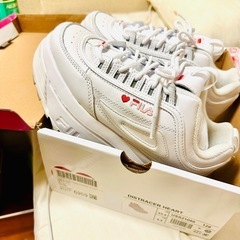 FILA フィラ  Disruptor II Wedge Heart ハート ロゴ  厚底 スニーカー シューズ の画像