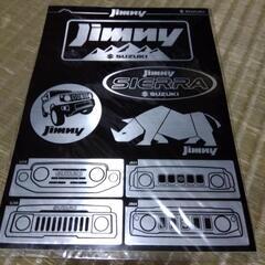 ジムニー　貴重品　スズキ純正　アルミ地シールセット1枚21×15cmの画像