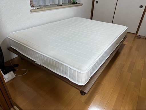 【無印良品】ダブルベッドフレーム、マットレス等