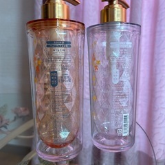 空き容器　ULULIS キンモクセイ　シャンプー&ヘアトリートメント　2本セットの画像