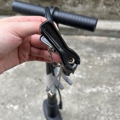 自転車空気詰めの画像