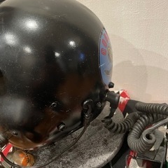 パイロットヘルメット　ジェット　飛行機　当時物　本物　年末価格の画像