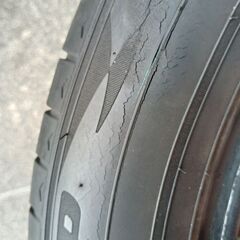 ￥0【無料】夏 ダンロップ 205/60R16【富山】エナセーブ RV505 ジャンク品 訳あり品 中古4本 ノア プリウスα ジューク ステップワゴン 末期 ドリフト練習用 一発使い切りの画像