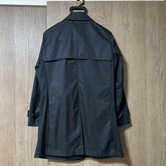 【お値下げ】コムサメン　ブラックトレンチコート　サイズSの画像