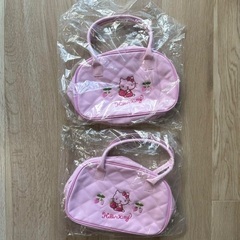 【お値下げ】新品　ハローキティ　キティちゃん　ピンク　キルトバッ...