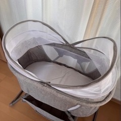 折りたたみベビーベッド 美品 グレー 4,000円
