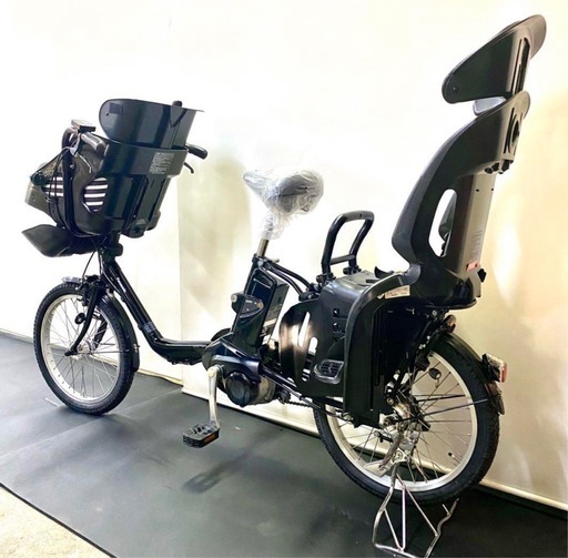 1都4県全域送料無料　業界最長12ヶ月保証　電動アシスト自転車　パナソニック　ギュットミニ　20インチ 子供乗せ　黒色　人気　g97