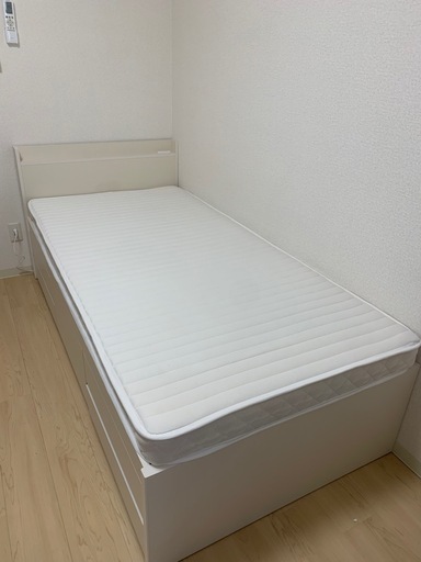 収納付きシングルベッド