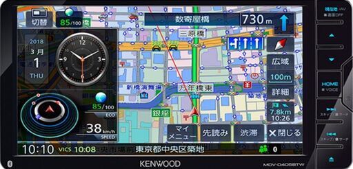 彩速ナビゲ MDV-D405BTW 自動着信 ハンズフリー対応　新品テレビアンテナ 新品GPS 取り扱い説明書　取り付け説明書付